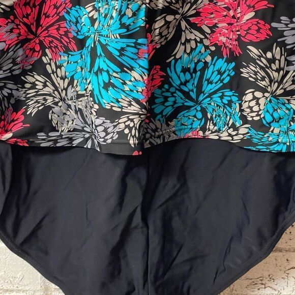 Island Pearls Plus Size One Piece Swim Suit 14 - Picture 6 of 9